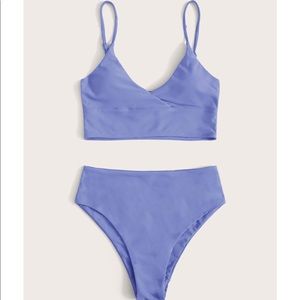 Adjustable Strap High Waisted Bikini Swimsuit